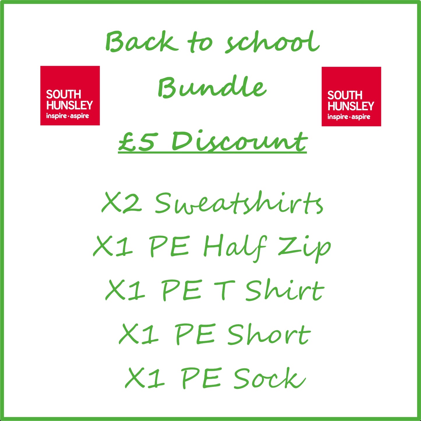 South Hunsley Back to School Bundle